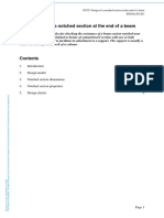 NCCI: Design of A Notched Section at The End of A Beam