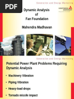 Dynamic Analysis of Fan Foundation