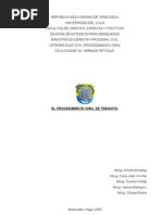 El Procedimiento Oral de Tránsito - Casi Listo! Jeje