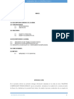 Informe de Visita A Obra Galerias Comerciales