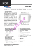 RDA1846 Datasheet V1.2e