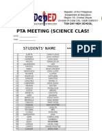 Blank Class Record 2016