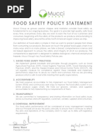 1.3 Food Safety Policy Statement Web