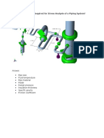 What Are The Inputs Required For Stress Analysis of A Piping System