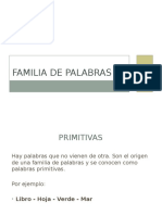 Familia de Palabras