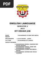 English Language: My Dream Job