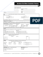 Beckman Oral Motor Evaluation Protocol