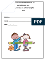 2º Ano Avaliação Diagnóstica de Matemática 2016