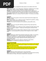 Scheme of Work For Room 13 M Mulligan 2007