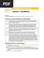 Coding + Geometry: Lesson Plan