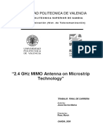 2 - 4GHz MIMO Patch Antenna On Microstrip Technology PDF