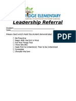 Leadership Referral