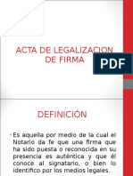 Acta de Legalizacion de Firma 1609