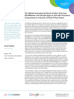 The British International School of New York Uses Mindmeister and Google Apps To Aid With Formative Assessments in Advance of End-Of-Year Exams