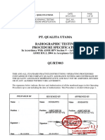 Procedure Radiography - QU - RT - ASME B31.3 - 2014