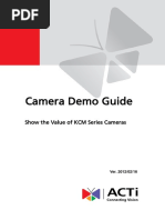 Camera Demo Guide: Show The Value of KCM Series Cameras