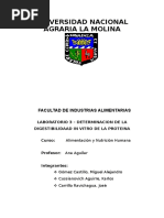 Informe de Proteinas - Nutricion y Alimentacion