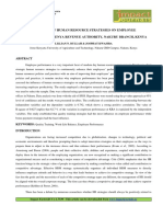 Influence of Human Resource Strategies On Employee Performance at Kenya Revenue Authority, Nakuru Branch, Kenya