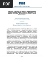 Real Decreto 1125-2003, de 5 de Septiembre (Sistema Europeo de Créditos) PDF