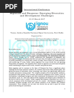 IGNOU - Migration and Diaspora - Nov - 30 PDF