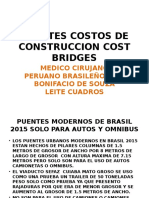 Puentes Costo de Construccion Cost Bridges