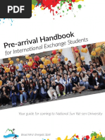 NSYSU Exchange Student Pre-Arrival Handbook