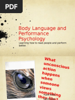 Body Language and Performance Psychology: Learning How To Read People and Perform Better