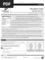 New Zealand Student Visa Application Form - InZ1012