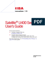 Satellite U400 Series User's Guide