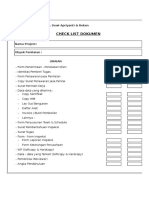 Form Ceklist Dokumen