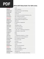 Words From Official SAT Study Guide Test 1 (88 Words) : Accolade