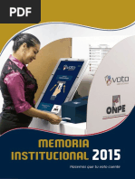 Memoria Anual 2015 - Oficina Nacional de Procesos Electorales - ONPE