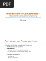 Introduction To Computational Engineering: Min Long