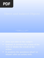 Direct and Indirect Objects Presentation