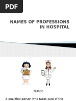 Names of Professions in Hospital