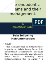 Some Endodontic Problems and Their Management.: by Aliaa Mohsen Jabbar