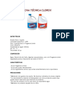 Ficha Técnica Clorox