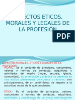 Aspectos Morales y Eticos de La Profesión