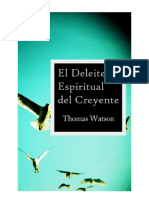 Thomas Watson El Deleite Espiritual Del Creyente