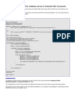 Using PHP and Mysql SQL Database Server To Generate XML Documents