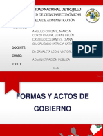 Formas y Actos de Gobierno