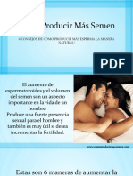 Como Producir Más Semen