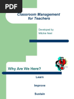 Classroom Management For Teachers: Developed by Mitchie Neel