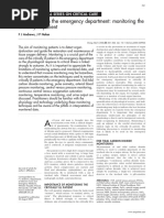 Critical Care in The Emergency Department: Monitoring The Critically Ill Patient