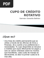 Cupo de Crédito Rotativo