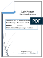 High Voltage Experiments