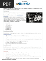 Uses of Metalloids