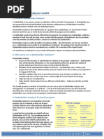 Stakeholder Analysis Toolkit v3