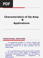 Characteristics of Op-Amp & Applications