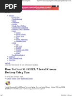 How To CentOS - RHEL 7 Install Gnome Desktop Using Yum